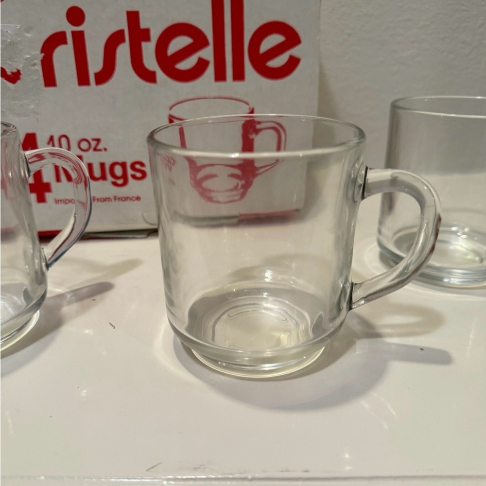 Vintage JG Durand French Cristelle Coffee/Tea Cup (Set of 4) Break Resistant - Picture 4 of 10